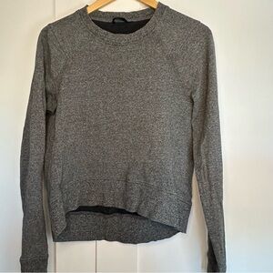 Lululemon Gray Crewneck Sweatshirt 4 6 Small Long sleeve high low lightweight